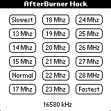 Afterburner Palm Overclock